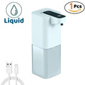 Dispensador automático de sabão líquido/foma, dispensador elétrico sem toque, recarregável por usb com sensor infravermelho para banheiro, cozinha