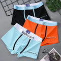 3 pçs cuecas masculina de algodão roupa interior boxers respirável homem boxer impresso cuecas confortáveis shorts roupa interior masculina M-3XL