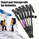 Pólo de trekking externo leve com quatro alturas ajustáveis e aderência antiderrapante, essencial para caminhadas