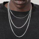 Hip hop cubana corrente colar rock aço inoxidável corrente básica colar masculino simples para mulheres moda festa jóias