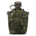 1L Garrafa de cantina militar ao ar livre Camping Caminhadas Mochila Sobrevivência Garrafa de água Chaleira com tampa