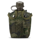 1L Garrafa de cantina militar ao ar livre Camping Caminhadas Mochila Sobrevivência Garrafa de água Chaleira com tampa