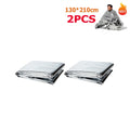 Cobertor térmico de emergência ao ar livre, primeiros socorros de sobrevivência, kit de resgate militar, windproof, impermeável, folha, camping, 1-10pcs