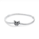 Original 925 prata esterlina pulseiras amor coração clipe encantos contas cobra correntes para mulheres rosa ouro diy jóias de luxo
