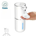 Dispensador automático de sabão líquido/foma, dispensador elétrico sem toque, recarregável por usb com sensor infravermelho para banheiro, cozinha