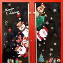 Adesivos de janela de natal adesivo de parede de natal crianças quarto decalques de parede feliz natal decorações para casa adesivos de ano novo
