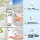 Dispensador automático de sabão líquido/foma, dispensador elétrico sem toque, recarregável por usb com sensor infravermelho para banheiro, cozinha