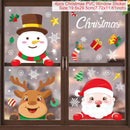 Adesivos de janela de natal adesivo de parede de natal crianças quarto decalques de parede feliz natal decorações para casa adesivos de ano novo