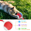 Cão gato bola interativa brinquedo bola de rolamento automático falso cauda recarregável inteligente animal de estimação brinquedo elétrico cão gato treinamento imitar mouse