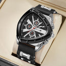 Moda árabe dial masculino relógios casual pulseira de silicone relógio de pulso esportivo masculino com calendário reloj hombre (sem caixa)