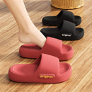 Chinelos de nuvem de fundo grosso moda feminina carta impressão sandálias plataforma mulher 2025 confortável sola macia praia travesseiro slides