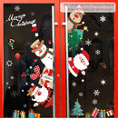 Adesivos de janela de natal adesivo de parede de natal crianças quarto decalques de parede feliz natal decorações para casa adesivos de ano novo