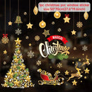 Adesivos de janela de natal adesivo de parede de natal crianças quarto decalques de parede feliz natal decorações para casa adesivos de ano novo