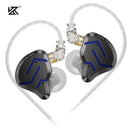 KZ ZSN Pro 2 fones de ouvido intra-auriculares de metal 1ba + 1dd tecnologia híbrida monitor de graves de alta fidelidade fones de ouvido esportivos com ruído cancella