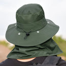 Chapéu de pescador, chapéu de sol masculino, chapéu de sol de verão ao ar livre de secagem rápida, chapéu de sol respirável de pesca, chapéu de máscara facial feminino