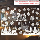 Adesivos de janela de natal adesivo de parede de natal crianças quarto decalques de parede feliz natal decorações para casa adesivos de ano novo
