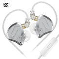 KZ ZSN Pro 2 fones de ouvido intra-auriculares de metal 1ba + 1dd tecnologia híbrida monitor de graves de alta fidelidade fones de ouvido esportivos com ruído cancella