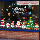 Adesivos de janela de natal adesivo de parede de natal crianças quarto decalques de parede feliz natal decorações para casa adesivos de ano novo