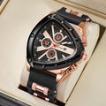 Moda árabe dial masculino relógios casual pulseira de silicone relógio de pulso esportivo masculino com calendário reloj hombre (sem caixa)