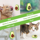 Abacate De Brinquedo Para Gatos Com Catnip Erva Gato Natural Bola de Lamber Limpeza dos Dentes Lanche