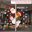 Adesivos de janela de natal adesivo de parede de natal crianças quarto decalques de parede feliz natal decorações para casa adesivos de ano novo