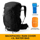 Mochilas de Hiking de 45L com Estrutura Interna e Capa de Chuva para Camping, Backpacking e Viagens