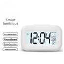 Despertador relógio digital led eletrônico com luz de fundo snooze calendário para escritório em casa desktop mesa tela exibição relógio