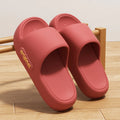 Chinelos de nuvem de fundo grosso moda feminina carta impressão sandálias plataforma mulher 2025 confortável sola macia praia travesseiro slides