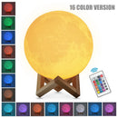 3d impresso estrela lua luzes colorido recarregável toque noite lâmpadas decoração para casa presente criativo usb led night light