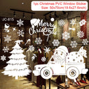 Adesivos de janela de natal adesivo de parede de natal crianças quarto decalques de parede feliz natal decorações para casa adesivos de ano novo