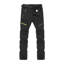 Calças de esqui masculinas acampamento velo forrado à prova dwaterproof água inverno isolado caminhadas trekking calças trabalho ao ar livre caça