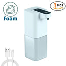 Dispensador automático de sabão líquido/foma, dispensador elétrico sem toque, recarregável por usb com sensor infravermelho para banheiro, cozinha