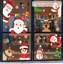 Adesivos de janela de natal adesivo de parede de natal crianças quarto decalques de parede feliz natal decorações para casa adesivos de ano novo