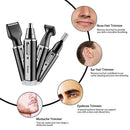 Kemei 4 em 1 aparador para homens elétrico nariz e orelha aparador recarregável para cabelo barba nariz e orelha limpador aliciamento conjunto