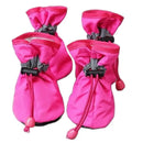 4 pçs/set à prova dwaterproof água sapatos para cães de estimação anti-deslizamento botas de chuva calçados para gatos pequenos cães filhote de cachorro cão pet botas pet pata acessórios