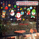 Adesivos de janela de natal adesivo de parede de natal crianças quarto decalques de parede feliz natal decorações para casa adesivos de ano novo